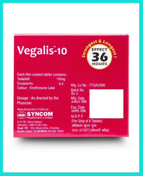 Vegalis 10 Mg (他达拉非) - Image 2